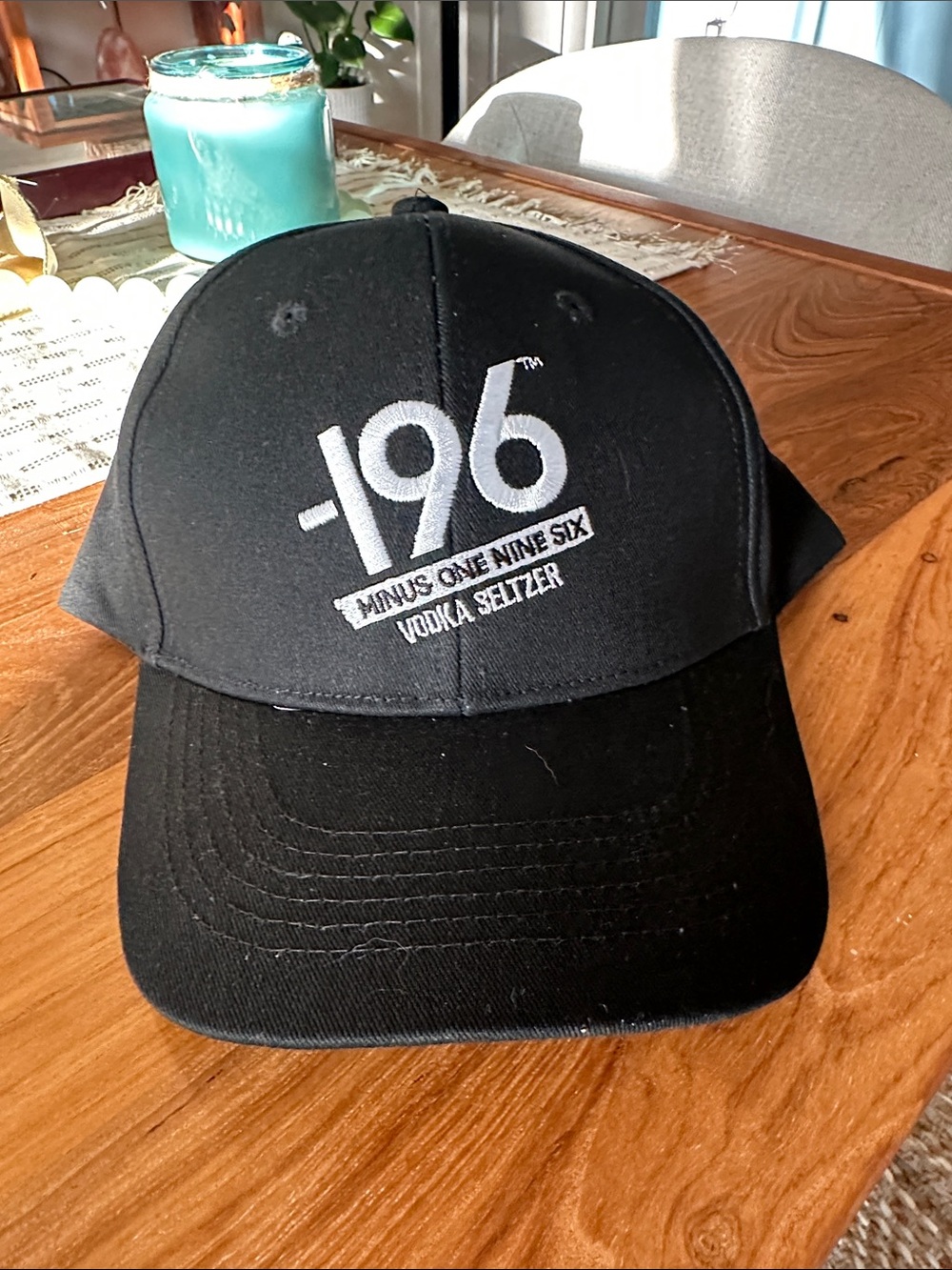 -196 Minus One Nine Six Vodka Seltzer Black Baseball Cap men or women’s unisex